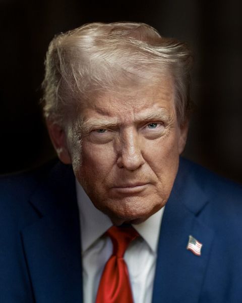 文件:Official Presidential Portrait of President Donald J. Trump (2025).jpg
